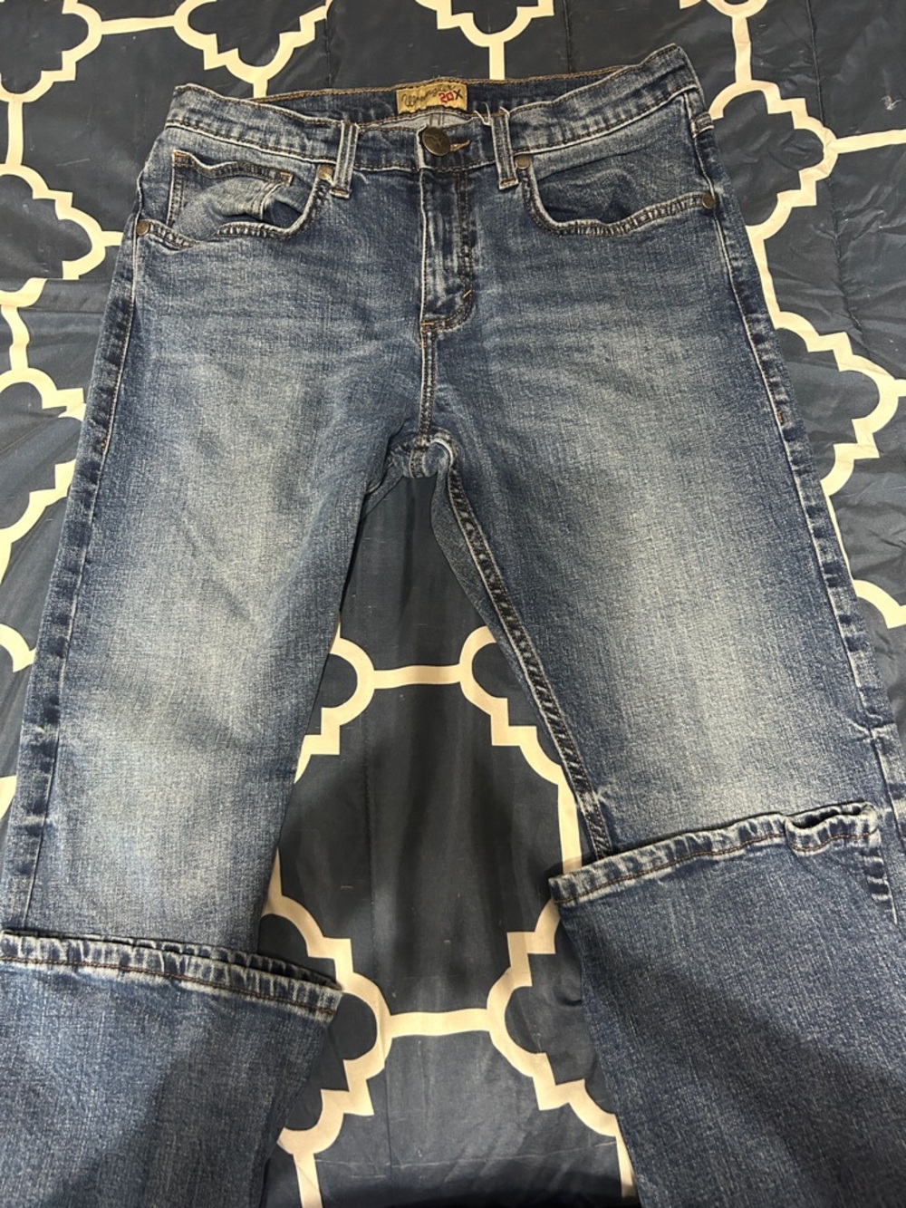 Men's Wrangler 20x Blue Denim Jeans - Classic Straight Fit 32x30